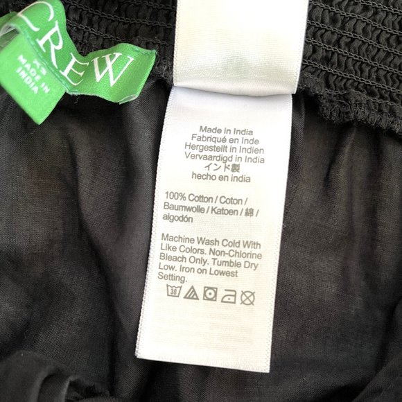 NWT J. Crew Convertible Beach Sarong (Black) XS - Picture 9 of 10